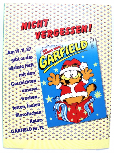 Garfield Comic Magazin Nr. 11 (1986): Diät und Sport...sind Mord! von Bavaria Comic Verlag